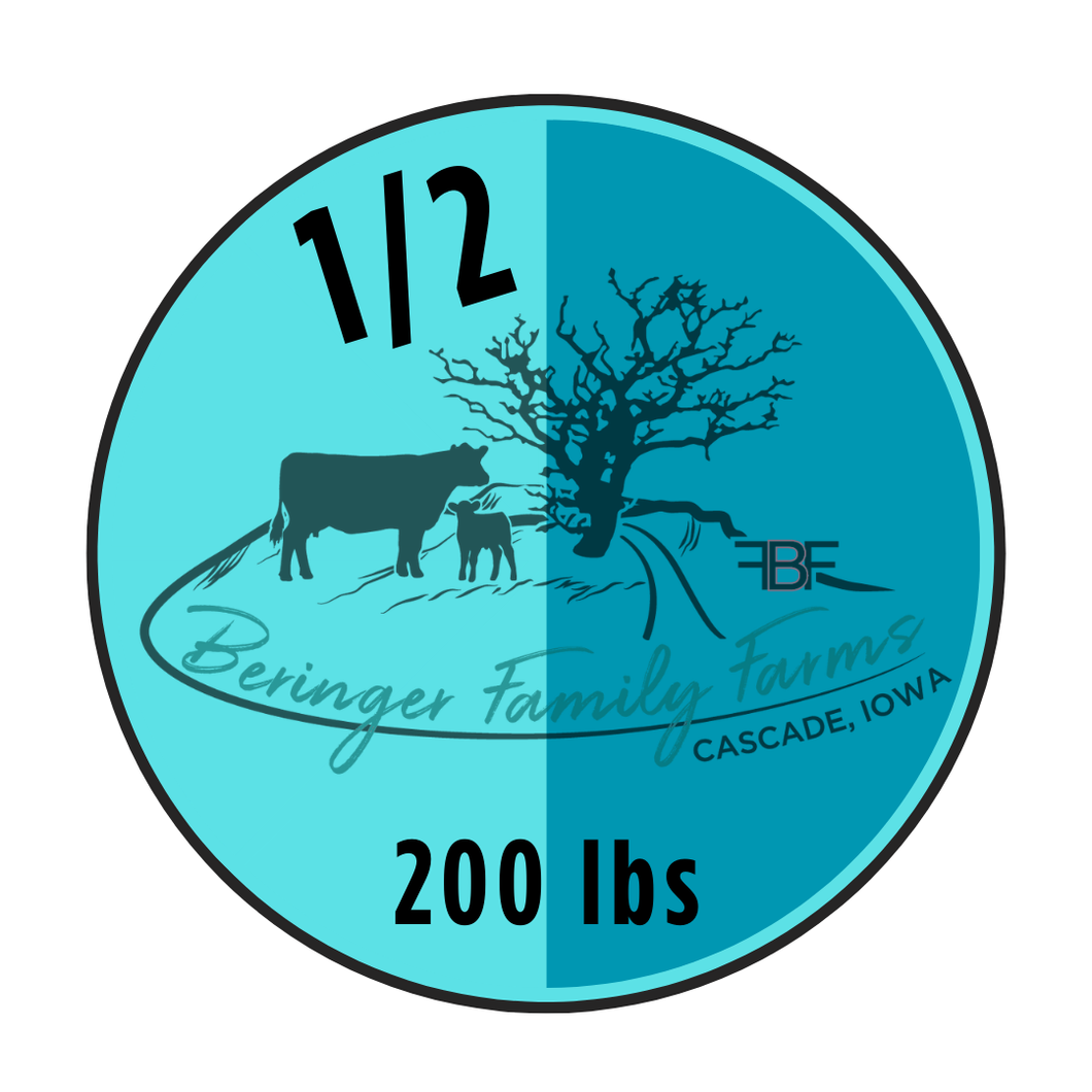 1/2 Dry-Aged Beef Share- 200 lbs ($200 Deposit-Remaining paid in full @ pickup)