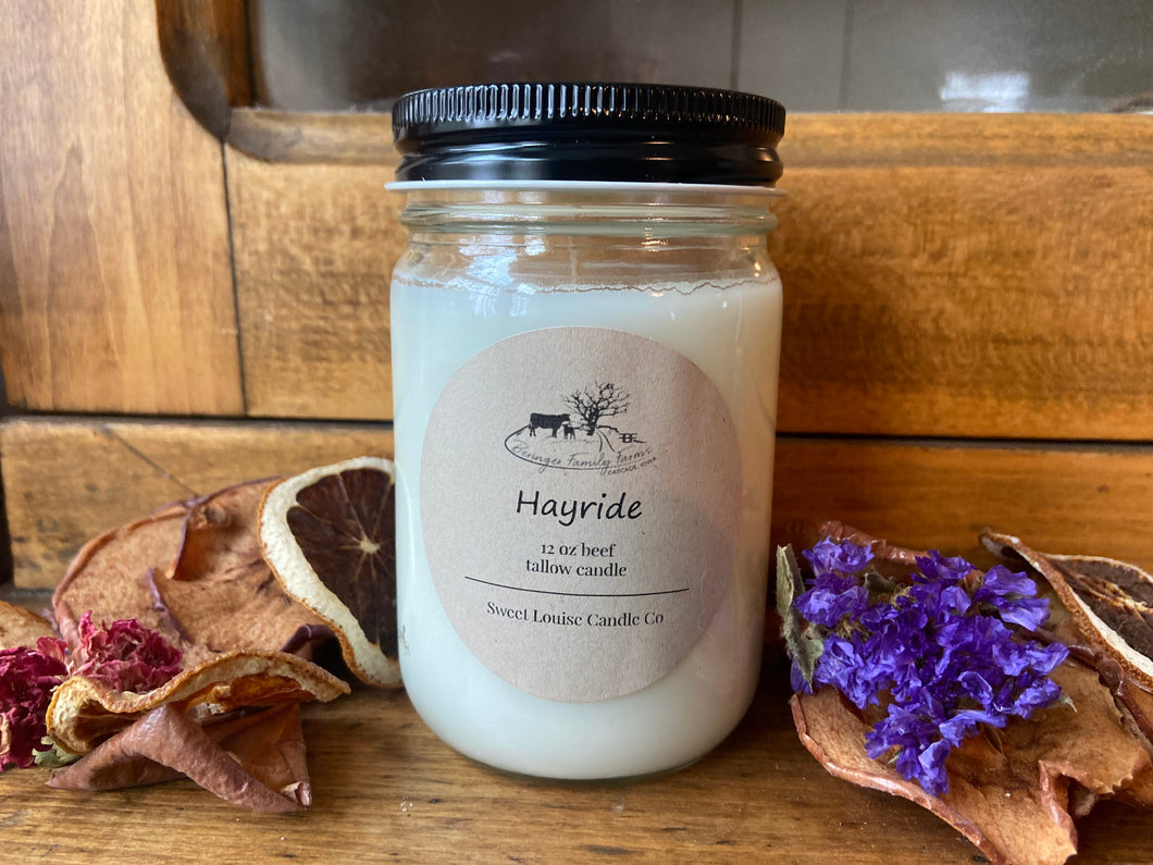 Beef Tallow Candle-Hayride